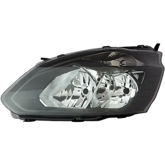Far stanga FORD TOURNEO CUSTOM 2012->, TRANSIT CUSTOM 2012-> perioada 2012 2013 2014 2015 pana la an de fabricatie 2018, cu motor reglaj, fumuriu, cu reglaj electric, cu lumina de zi, cu bec H15, cu bec H7