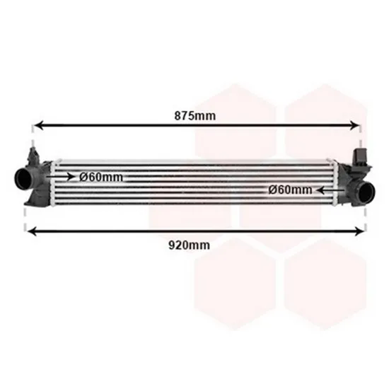 Intercooler PEUGEOT BOXER 2006-> Radiator intercooler 2.0 BlueHdI diesel (730x100x80) Perioada 2014 2015 2016 2017 2018 2019 2020