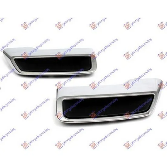 Ornament Spate CITROEN C5 AIRCROSS 2018->> Bandou esapament cu rama cromata (SET) Perioada 2018 2019 2020 2021 2022