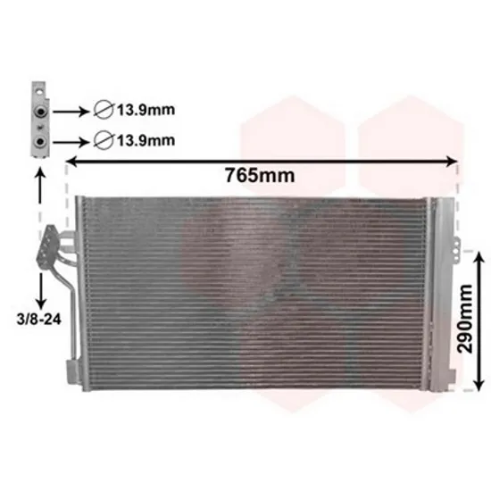 Radiator Aer Conditionat MERCEDES VITO W639 2003-> Radiator aer conditionat (67x39.2x16) 2004->2007 Perioada 2004 2005 2006 2007