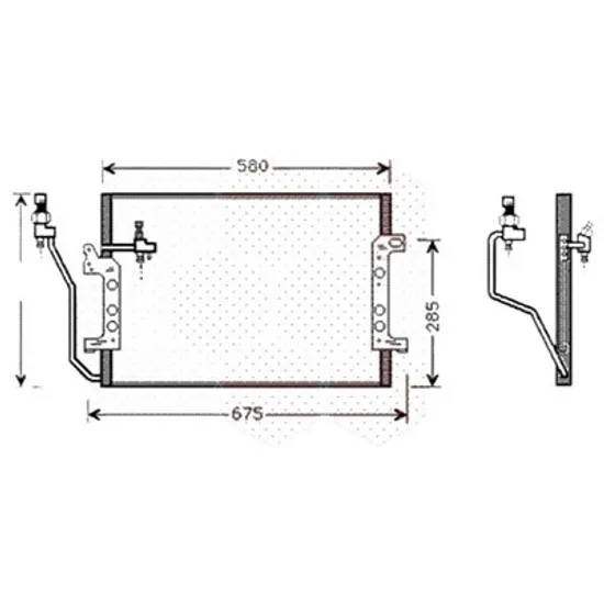Radiator aer conditionat FORD ECOSPORT 2012-> 1.5 TDCi 74KW 100CP , pentru motor UGJM, XUJH perioada 2015 2016,2017,2018,2019 2020