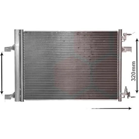 Radiator aer conditionat AUDI TT Roadster 2014-> 2.0 TTS quattro 225KW 306CP , pentru motor DNUF perioada 2018 2019,2020,2021,2022 2023