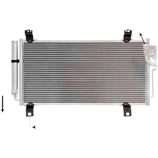 Radiator aer conditionat DACIA DOKKER 2012-> 1.6 LPG 61KW 83CP , pentru motor K7M 812, K7M 828 perioada 2013 2014,2015,2016,2017 2018