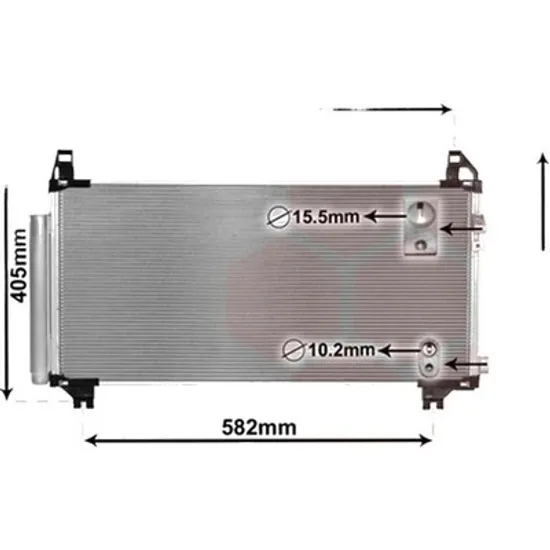 Radiator aer conditionat VW TOURAN 2003->2010 1.9 TDI 66KW 90CP , pentru motor BRU, BXF, BXJ perioada 2004 2005,2006,2007,2008,2009 2010