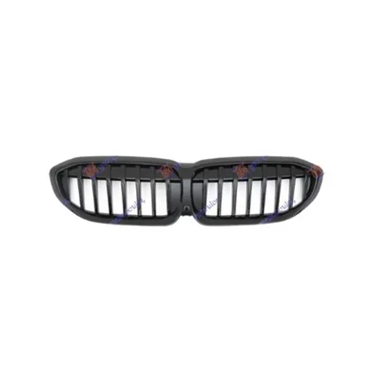 Grila Radiator BMW 3 G20 2018-> Grila radiator negru POLISHED (cu pilot parcare) Perioada 2018 2019 2020 2021 2022