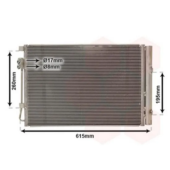 Radiator Aer Conditionat HYUNDAI ACCENT 4 2010-> Radiator aer conditionat benzina 52,5x36,5x12 2011->2014 Perioada 2011 2012 2013 2014 2015 2016 2017