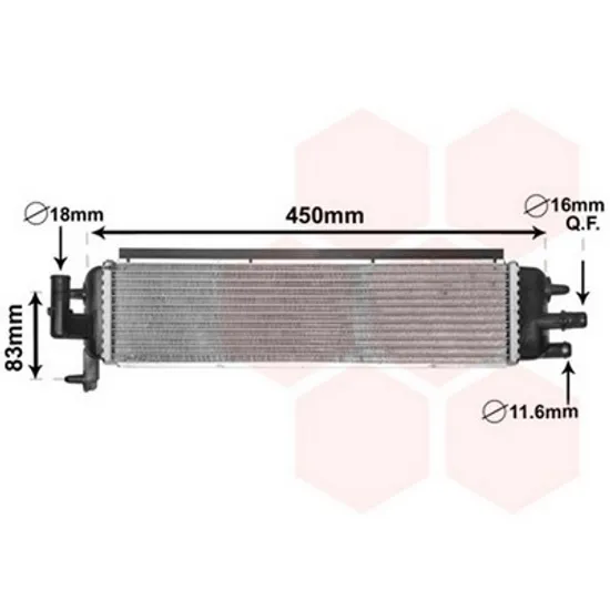 Radiator Motor PEUGEOT 3008 2016-> Radiator aditional 2.0HDi HYB. diesel 380x95x26 2009->2013 Perioada 2009 2010 2011 2012 2013 2014 2015