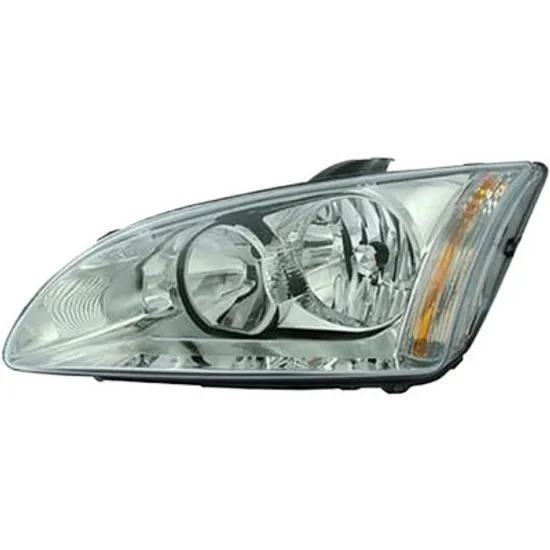 Far stanga FORD FOCUS 2 2004->2013 perioada 2004 2005 2006 2007 2008 2009 2010 2011 2012 pana la an de fabricatie 02/2008, fara motor reglaj, cromat, cu reglaj electric, cu bec H7/H1