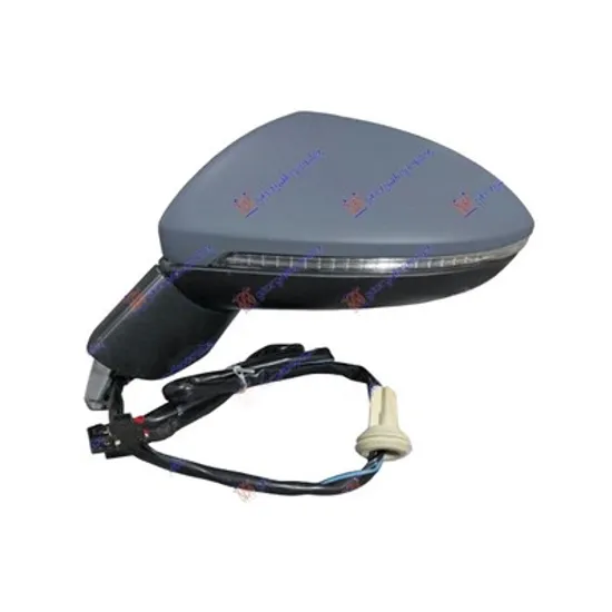 Oglinda VW GOLF 7 SPORTSVAN 2014-> Oglinda exterioara electrica cu incalzire cu rabatare electrica cu semnal si lampa podea stanga 2014->2018 Perioada 2014 2015 2016 2017 2018