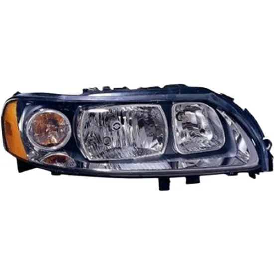 Far dreapta VOLVO S60 1 2000->2010 perioada 2000 2001 2002 2003 2004 2005 2006 2007 2008 2009 2010 de la an de fabricatie 05/2004, cu motor reglaj, semnal galben, cu reglaj electric, cu bec H7, cu bec H9