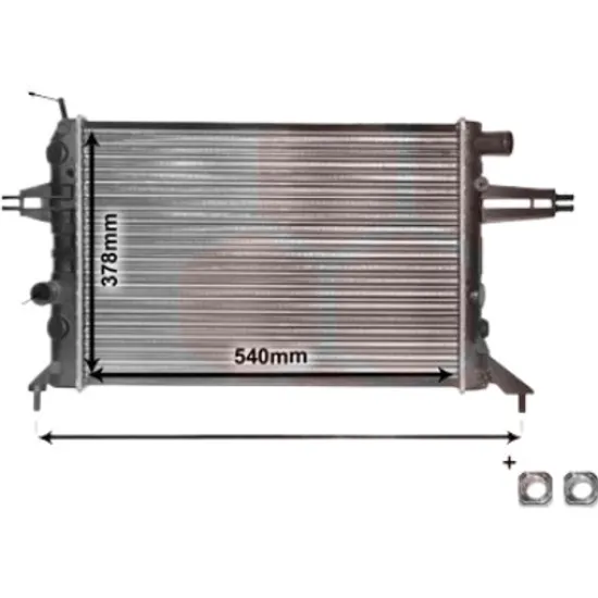 Radiator apa OPEL ZAFIRA A 1999->2005 1.6 LPG 76KW 103CP , pentru motor Z 16 XEP perioada 2003 2004 2005