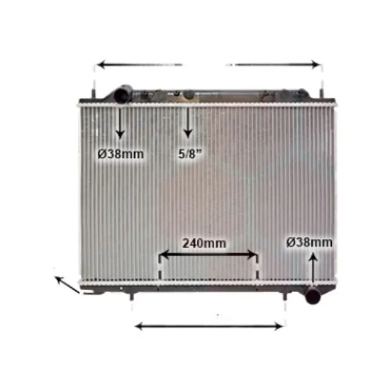 Radiator apa OPEL FRONTERA B 1998->2004 pentru 2.2 DTI, perioada 1998 1999 2000 2001 2002 2003 2004