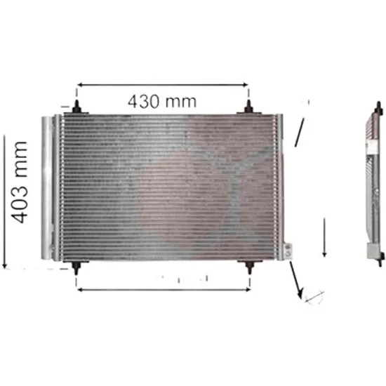 Radiator aer conditionat MERCEDES SPRINTER 907 910 2018-> pentru 519 CDI , perioada 2018 2019 2020 2021 2022 2023