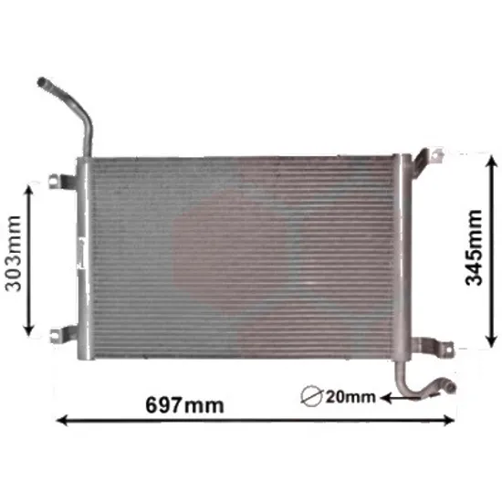 Radiator apa LAND ROVER DISCOVERY 4 2009->2018 pentru 3.0 4x4, perioada 2013 2014 2015 2016 2017 2018