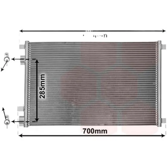 Radiator aer conditionat MERCEDES E-CLASS W210 1995->2002 pentru E 200 , perioada 1995 1996 1997 1998 1999 2000