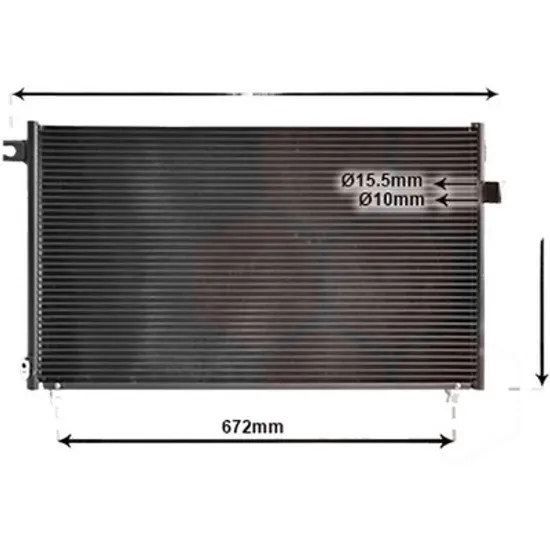 Radiator aer conditionat PORSCHE MACAN 2014-> 3.6 Turbo 324KW 440CP , pentru motor MDH.KA perioada 2016 2017,2018,2019,2020 2021