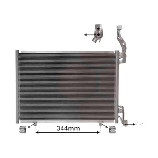 Radiator aer conditionat CHEVROLET CAPTIVA C100 2006-> pentru 2.4 LPG, perioada 2007 2008 2009 2010 2011 2012