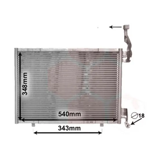 Radiator aer conditionat VW TIGUAN AD1 2016-> 2.0 TDI 4motion 130KW 177CP , pentru motor CRGB perioada 2016 2017,2018,2019 2020
