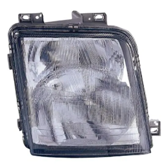 Far dreapta VW LT 2 1996->2006 perioada 1996 1997 1998 1999 2000 2001 2002 2003 2004 2005 2006 fara motor reglaj, pentru vehicule cu reglaj inaltime faruri hidraulic, cu bec H1/H1