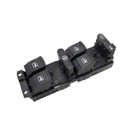 Buton Geamuri SKODA OCTAVIA 1 1996->2010 Panou buton comanda geamuri fata 4 contacte 9 pini stanga Perioada 1996 1997 1998 1999 2000 2001 2002 2003 2004 2005 2006 2007 2008 2009 2010