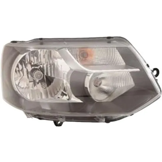 Far dreapta VW TRANSPORTER T5 2003->2015 perioada 2003 2004 2005 2006 2007 2008 2009 2010 2011 2012 2013 2014 2015 de la an de fabricatie 10/2009, cu motor reglaj, semnal transparent, cu reglaj electric, cu lumina de zi, cu bec H4