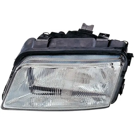 Far stanga AUDI A4 8D2; B5 1994->2000 perioada 1994 1995 1996 1997 1998 1999 2000 pana la an de fabricatie 02/1999, fara motor reglaj, cu far de ceata, cu bec H7/H7/H1