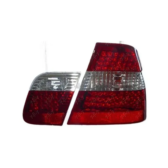 Stop Spate BMW 3 E46 1997->2005 Lampa spate rosu/alba LED SET Perioada 1998 1999 2000 2001 2002 2003 2004 2005