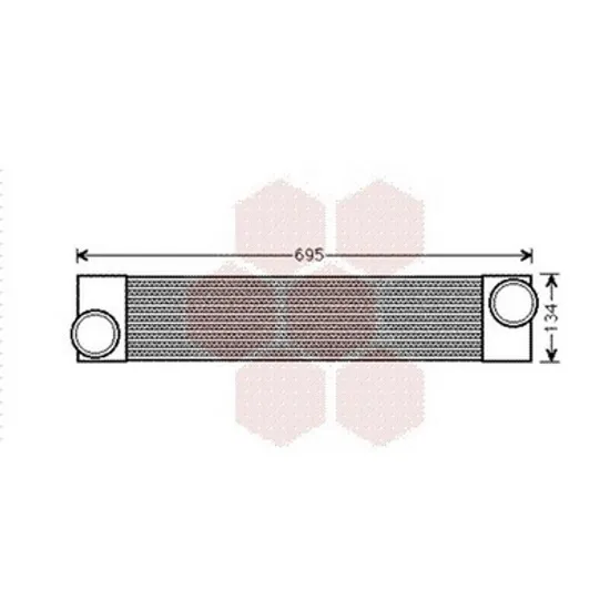 Intercooler BMW 5 E60 2001->2010 Radiator intercooler 3,0 - 3,5 TD (540 - 127x105 Perioada 2003 2004 2005 2006 2007 2008 2009 2010