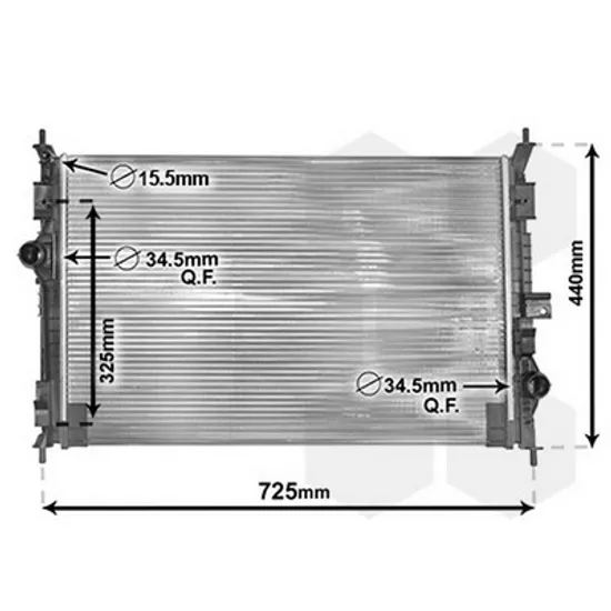 Radiator Motor OPEL ZAFIRA C 2011-> Radiator apa benzina-diesel (65x43.5x18) (VALEO TYPE) Perioada 2019 2020 2021 2022 2023 2024