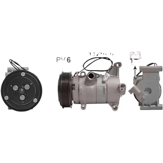 Compresor aer conditionat MAZDA 2 2007->2014 pentru 1.3, perioada 2007 2008 2009 2010 2011 2012 2013 2014 2015