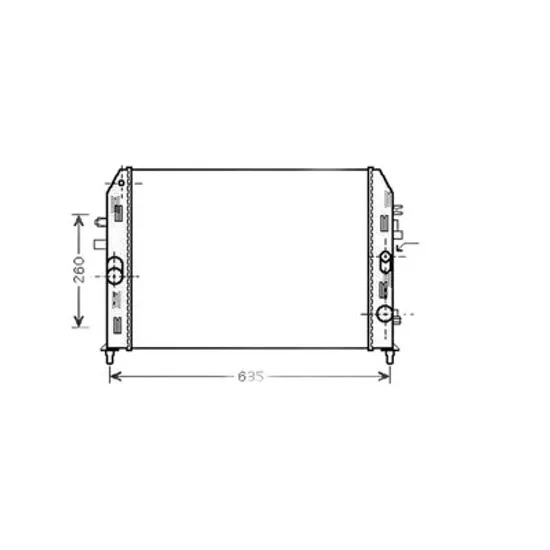 Radiator Motor MAZDA MX-5 2005->2014 Radiator apa pentru 1.8 - 2.0 benzina (55x42) Perioada 2004 2005 2006 2007 2008 2009 2010 2011 2012