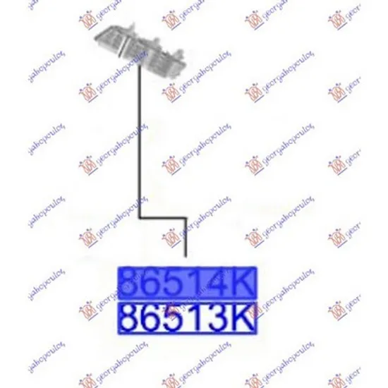 Suport Bara fata HYUNDAI i10 2013->2020 Suport bara fata lateral superioara plastic original stanga 2016-> Perioada 2016 2017 2018 2019