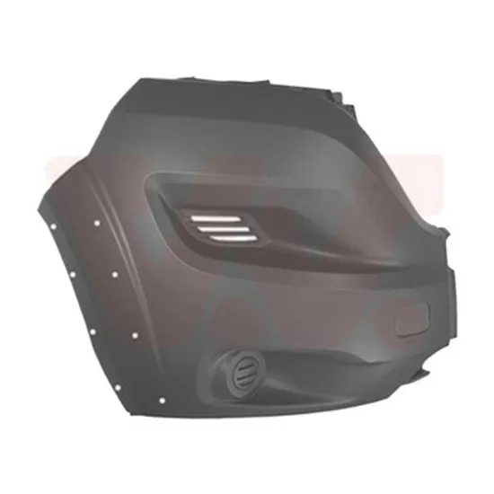 Colt flaps bara fata dreapta PEUGEOT BOXER 2006-> perioada 2011 2012 2013 2014 2015 2016 de la an de fabricatie 05/2014, gri, fara proiector, pentru vehicule cu sistem de spalare far, cu gauri pentru bandou, fara locas proiector,