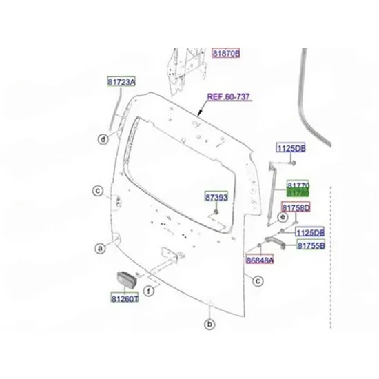 Amortizor Hayon HYUNDAI STARIA 2025-> Amortizor gaz Hayon (O) DREAPTA Perioada 2025