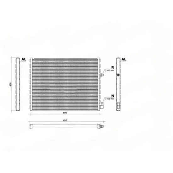Radiator Motor BMW X5 F15 2013->2018 Radiator suplimentar 4.4 benzina (550x446) Perioada 2013 2014 2015 2016 2017 2018