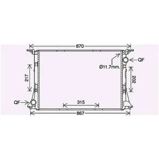 Radiator apa AUDI A7 Sportback 4GA; 4GF 2010->2018 pentru RS7 quattro, perioada 2013 2014 2015 2016 2017 2018