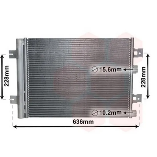 Radiator Aer Conditionat DACIA LOGAN 2004->2012 Radiator aer conditionat 1,4 - 1,6 benzina - 1,5 DCi (51x40) Perioada 2004 2005 2006 2007 2008 2009 2010 2011 2012