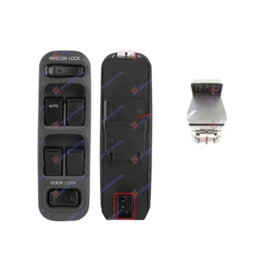 Buton Geamuri SUZUKI GRAND VITARA 1 1998->2006 Panou buton comanda geamuri fata 4 contacte 13 pini stanga Perioada 1998 1999 2000 2001 2002 2003 2004 2005