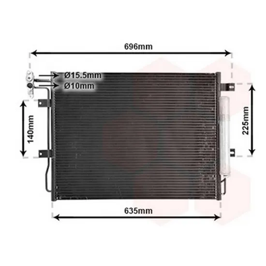 Radiator Aer Conditionat LAND ROVER DISCOVERY 3 2004->2009 Radiator aer conditionat 2.7TD/2.7 V6 TDI diesel 473x636x16 Perioada 2005 2006 2007 2008 2009 2010 2011 2012 2013
