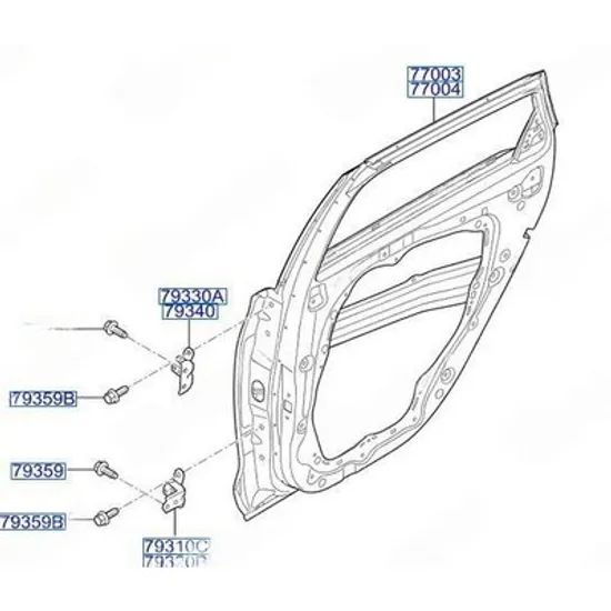 Usa spate HYUNDAI i30 2017-> Usa spate (O) DREAPTA Perioada 2020 2021 2022 2023 2024 2025