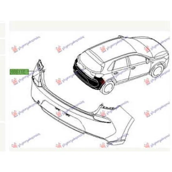 Bara Spate HYUNDAI i30 2017-> Bara spate original Perioada 2017 2018 2019 2020 2021 2022 2023