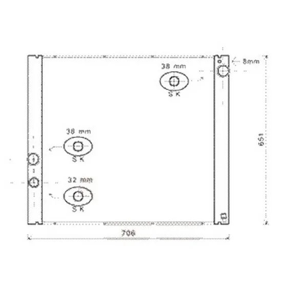 Radiator apa LAND ROVER RANGE ROVER 3 2002->2012 pentru 4.2 4x4, perioada 2005 2006 2007 2008 2009 2010 2011 2012
