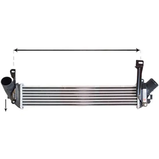 Intercooler RENAULT KANGOO 1997->2007 1.5 dCi 50KW 68CP , pentru motor K9K 714 perioada 2005 2006,2007,2008,2009 2010