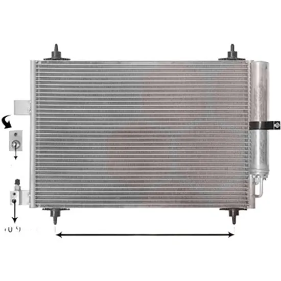 Radiator aer conditionat SEAT LEON 2012->, IBIZA 5 2017->, ATECA 2016->, ARONA 2017->, LEON 2019-> pentru 1.5 TSI, perioada 2017 2018 2019 2020 2021 2022 2023 2024