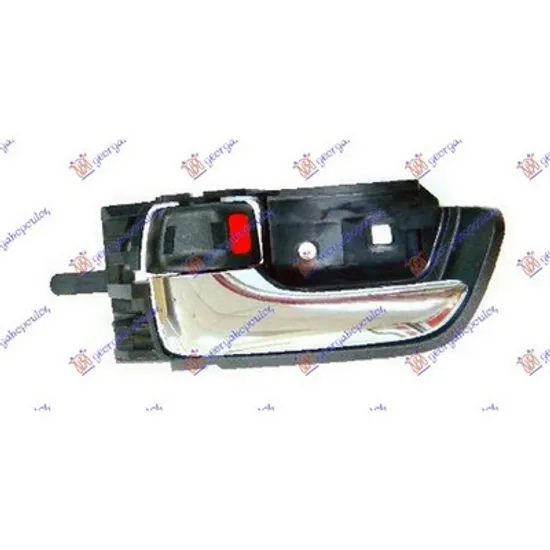 Maner Usa TOYOTA PRIUS 2 2003->2009 Maner usa fata/spate interior cromat/negru stanga Perioada 2003 2004 2005 2006 2007 2008 2009