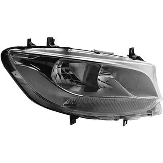 Far dreapta MERCEDES SPRINTER 907 910 2018-> perioada 2018 2019 2020 2021 2022 2023 cu motor reglaj, far dublu, halogen, cu lumina de zi, cu bec H15, cu bec H7