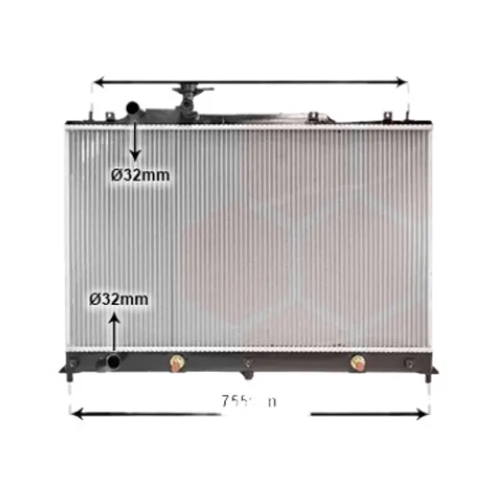 Radiator apa MAZDA CX-7 2006->2013 pentru 2.3 AWD, perioada 2006 2007 2008 2009 2010 2011 2012