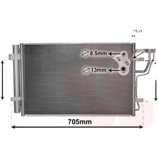 Radiator aer conditionat PEUGEOT BOXER 2006-> pentru 2.2 HDi 130 4x4, perioada 2011 2012 2013 2014 2015 2016