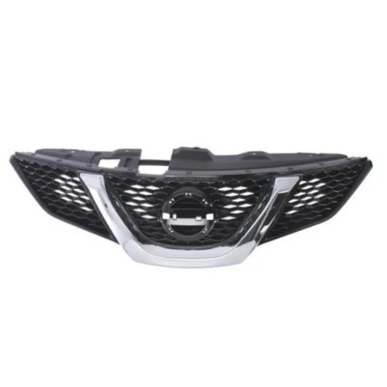 Grila Radiator NISSAN QASHQAI 2 2013->2020 Grila radiator neagra cu bandou ornament cromat Perioada 2014 2015 2016 2017