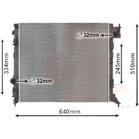 Radiator apa RENAULT KADJAR 2015->, ESPACE 5 2015-> pentru 1.6 dCi 130, perioada 2015 2016 2017 2018 2019 2020